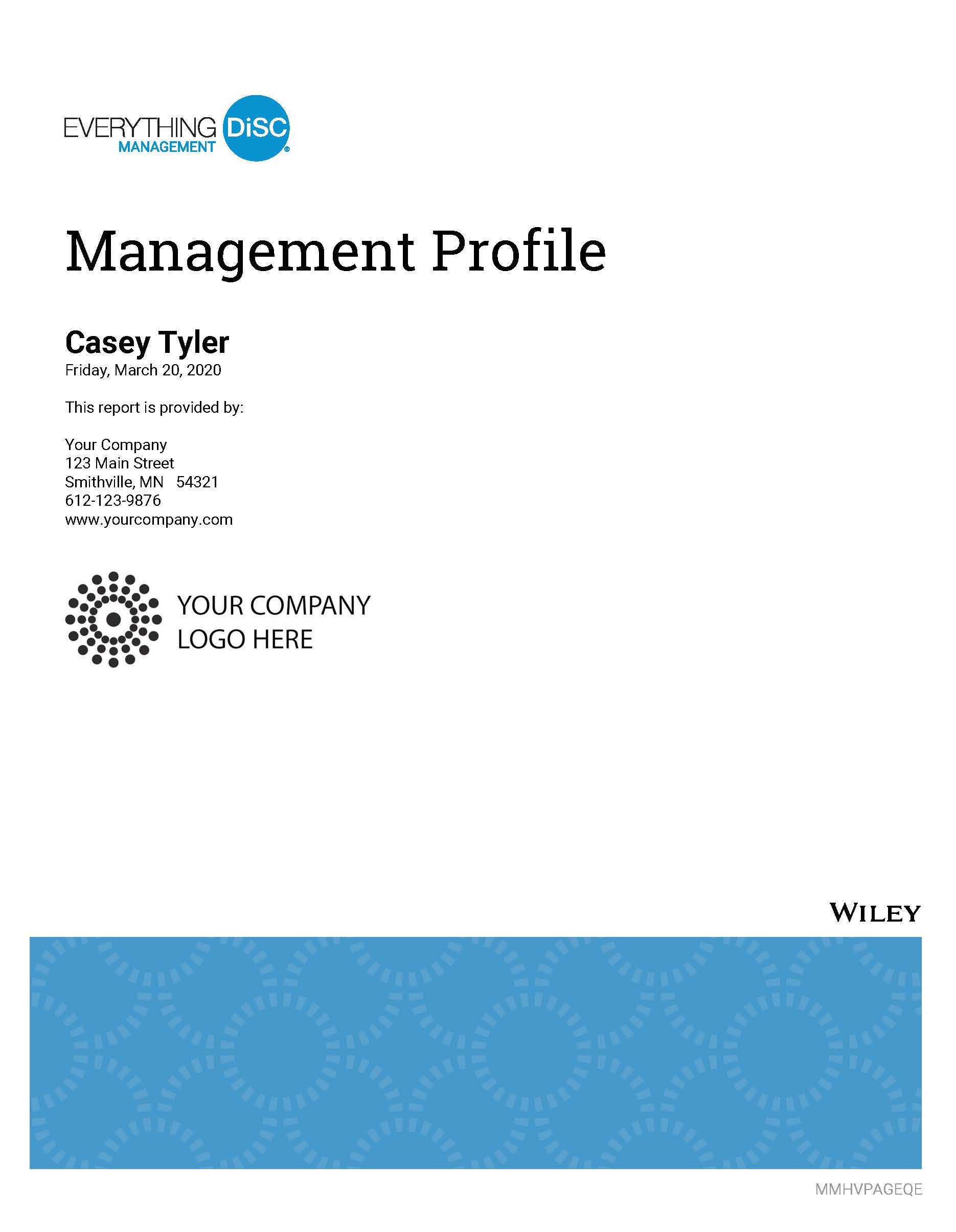Everything DiSC Management Profile Cover Image 2020