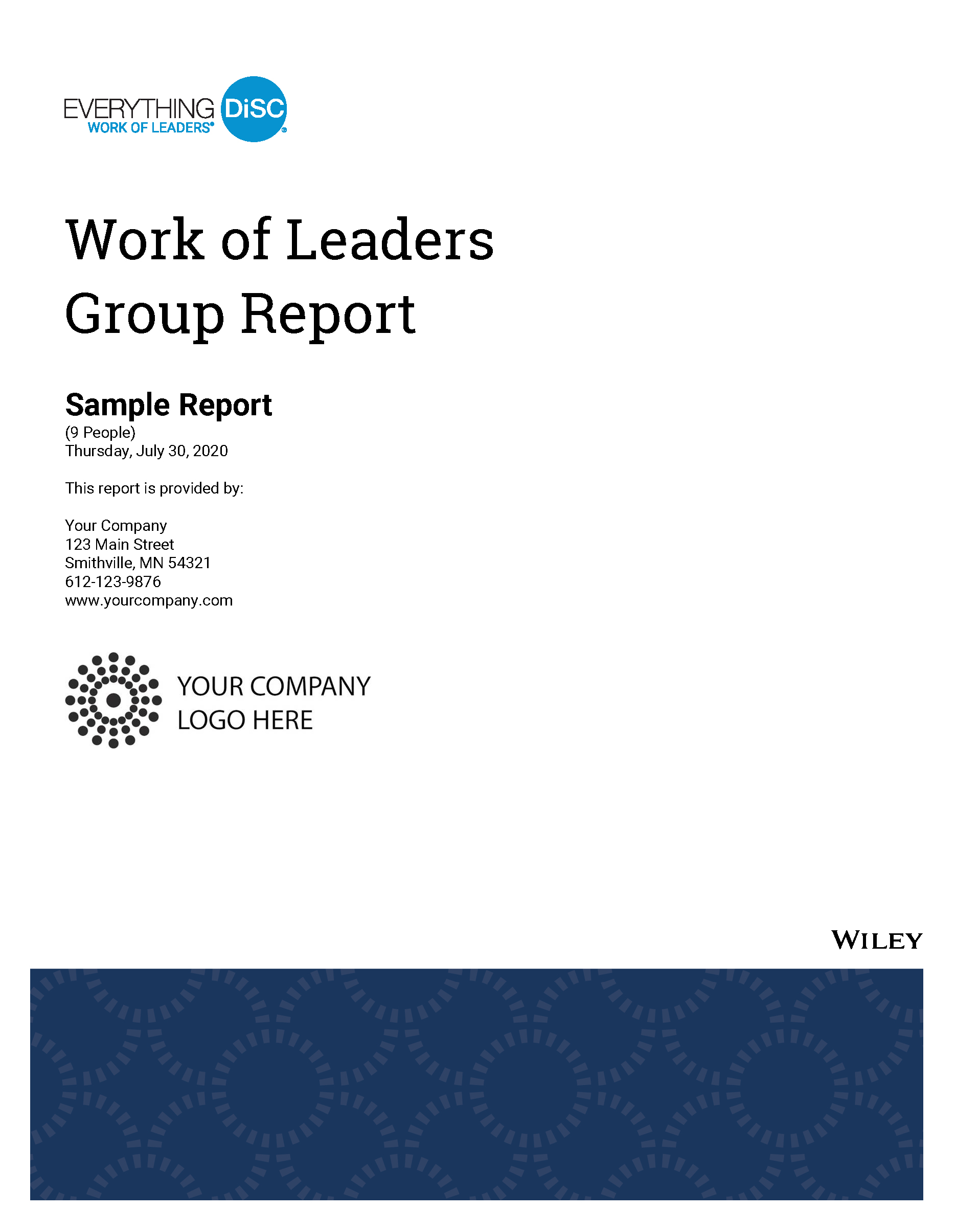 Everything DiSC Work of Leaders Group Sample Report Cover Image