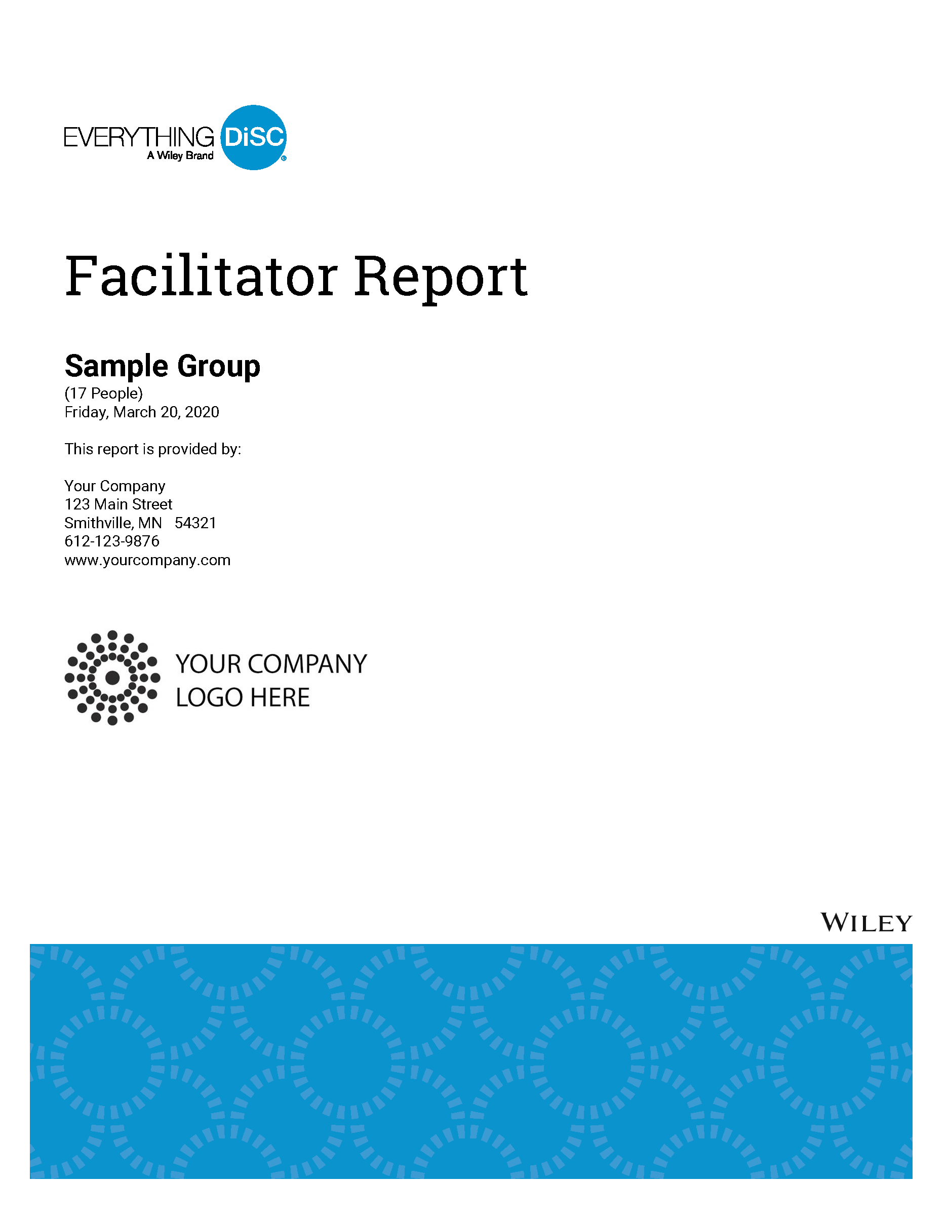 Everything DiSC Facilitor Report Cover May 2020