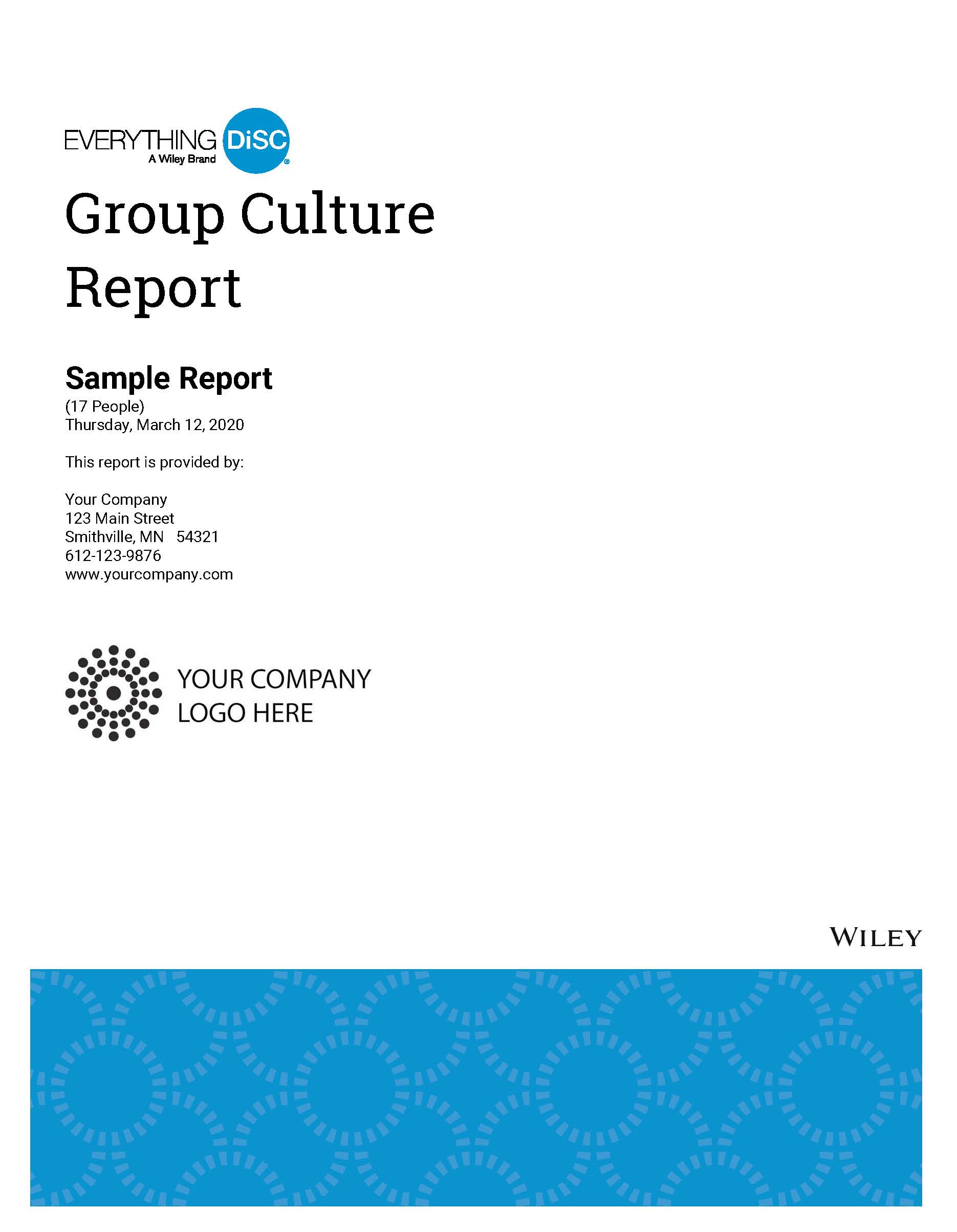Everything DiSC Group Culture Report Cover May 2020