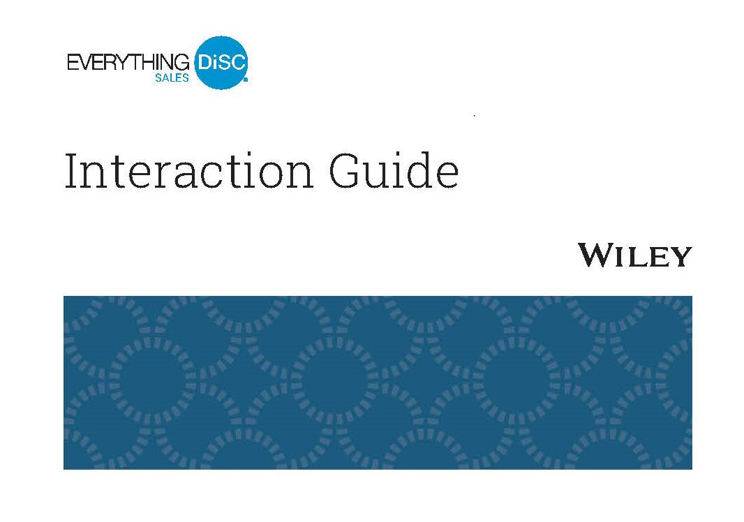 Everything DiSC Sales Interaction Guide Image 2020