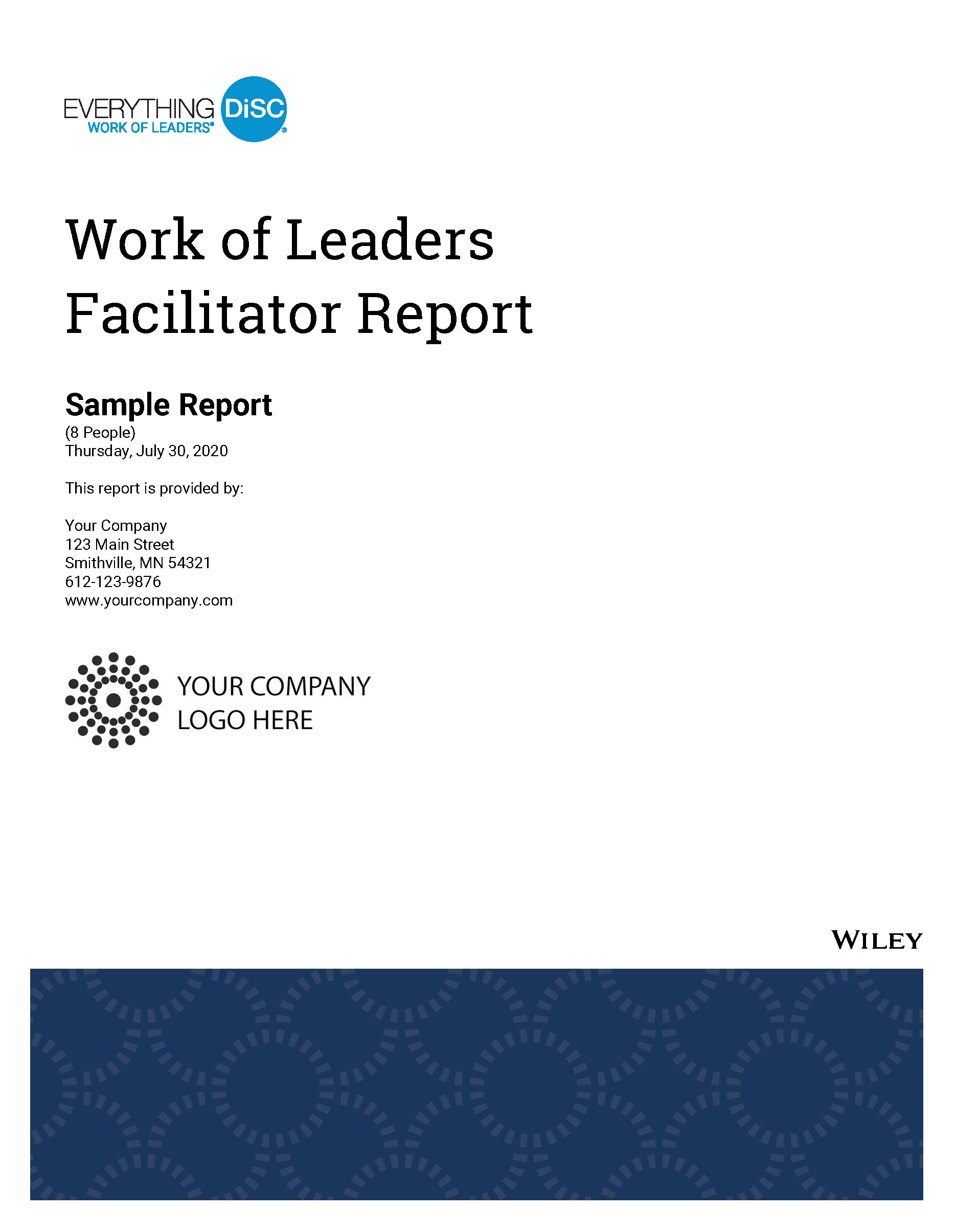 Everything DiSC Work of Leaders Facilitator Report Image 2020